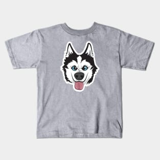 Cartoon Husky Kids T-Shirt